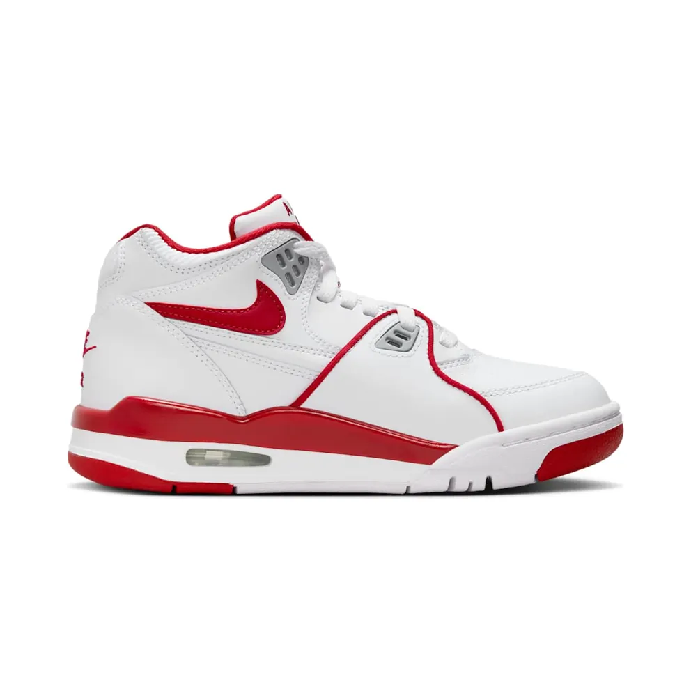 Nike Air Flight 89 White Wolf Grey Varsity Red (HF0406-101)