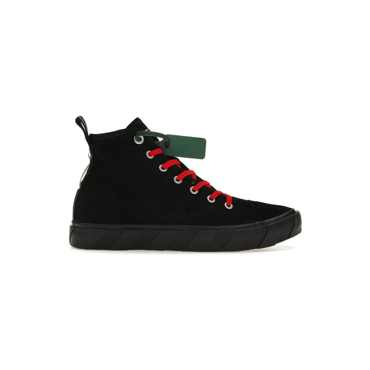 OFF-WHITE Vulcanized Hi Canvas Black Red (OMIA119S22LEA0011010)