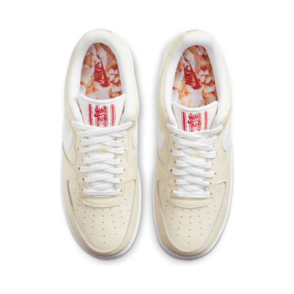 Nike Air Force 1 Low Popcorn Coconut Milk/White-University Red (CW2919-100)
