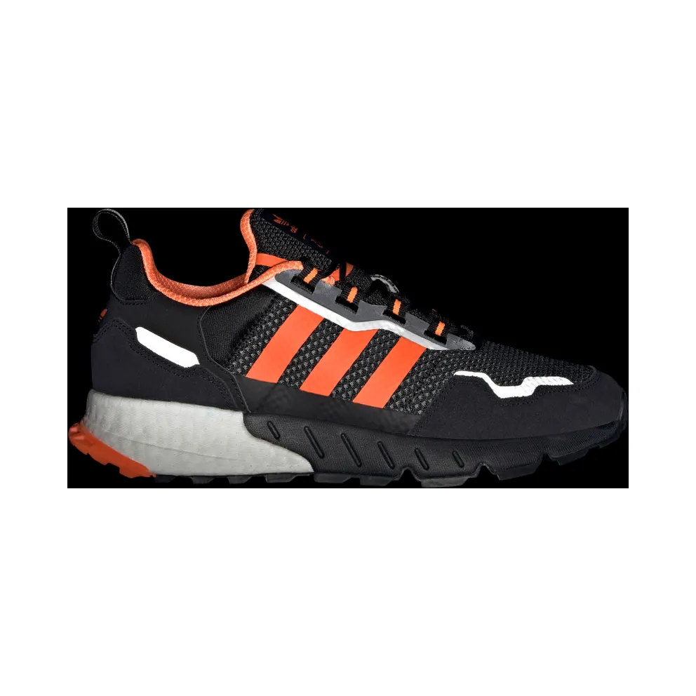 Adidas ZX 1K Boost Core Black / Solar Orange / Silver Metallic (H00428)