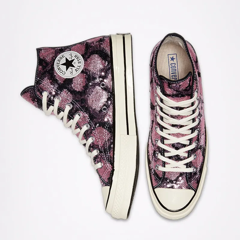 Converse Chuck Taylor All-Star 70s Hi Light Sequin Light Orchid/Egret-Black (166560C)