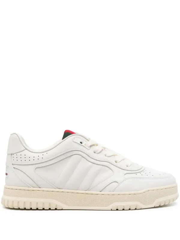 Gucci Re-Web leren sneakers – White (786186AADJ9)