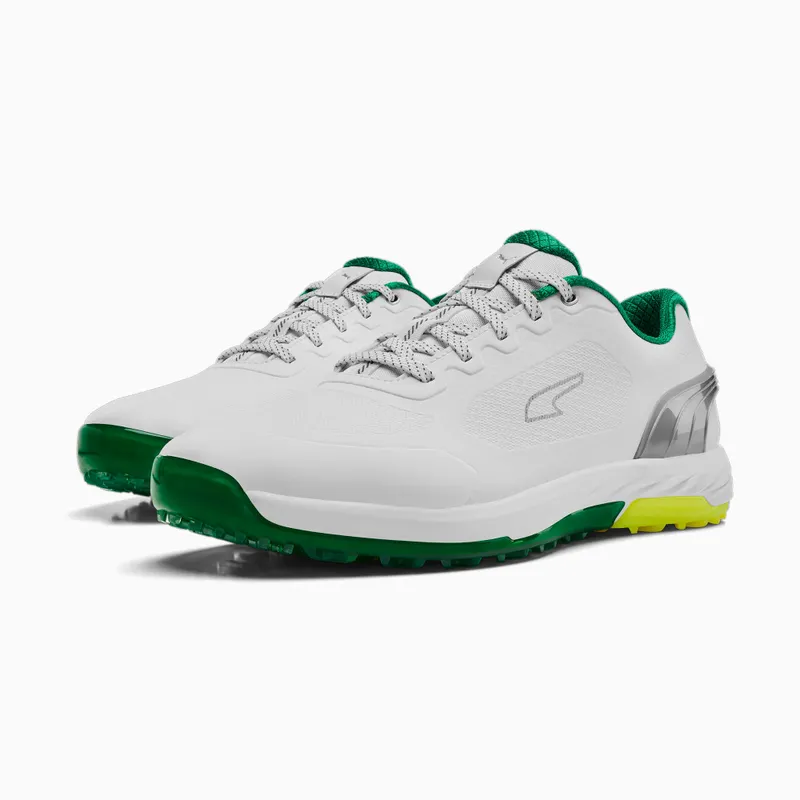 Puma Alphacat Nitro Golf Shoes White/Green/Yellow (378692-01)