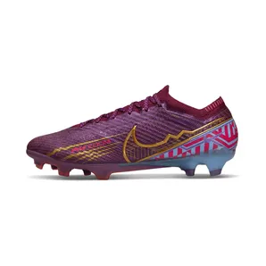 Nike Zoom Mercurial Vapor 15 Elite KM FG Cleats Mbappe “Dark Beetroot / University Blue / Vivid Purple / Metallic Vivid Gold” (DR9996-694)