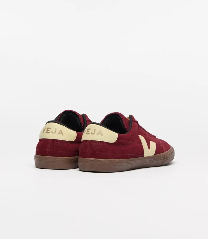 Veja Panenka Quilted Suede with Contrast Logo Red (FU0320897)