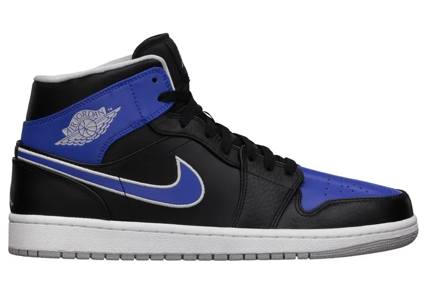 Air Jordan 1 Mid Black Game Royal (554724-007)