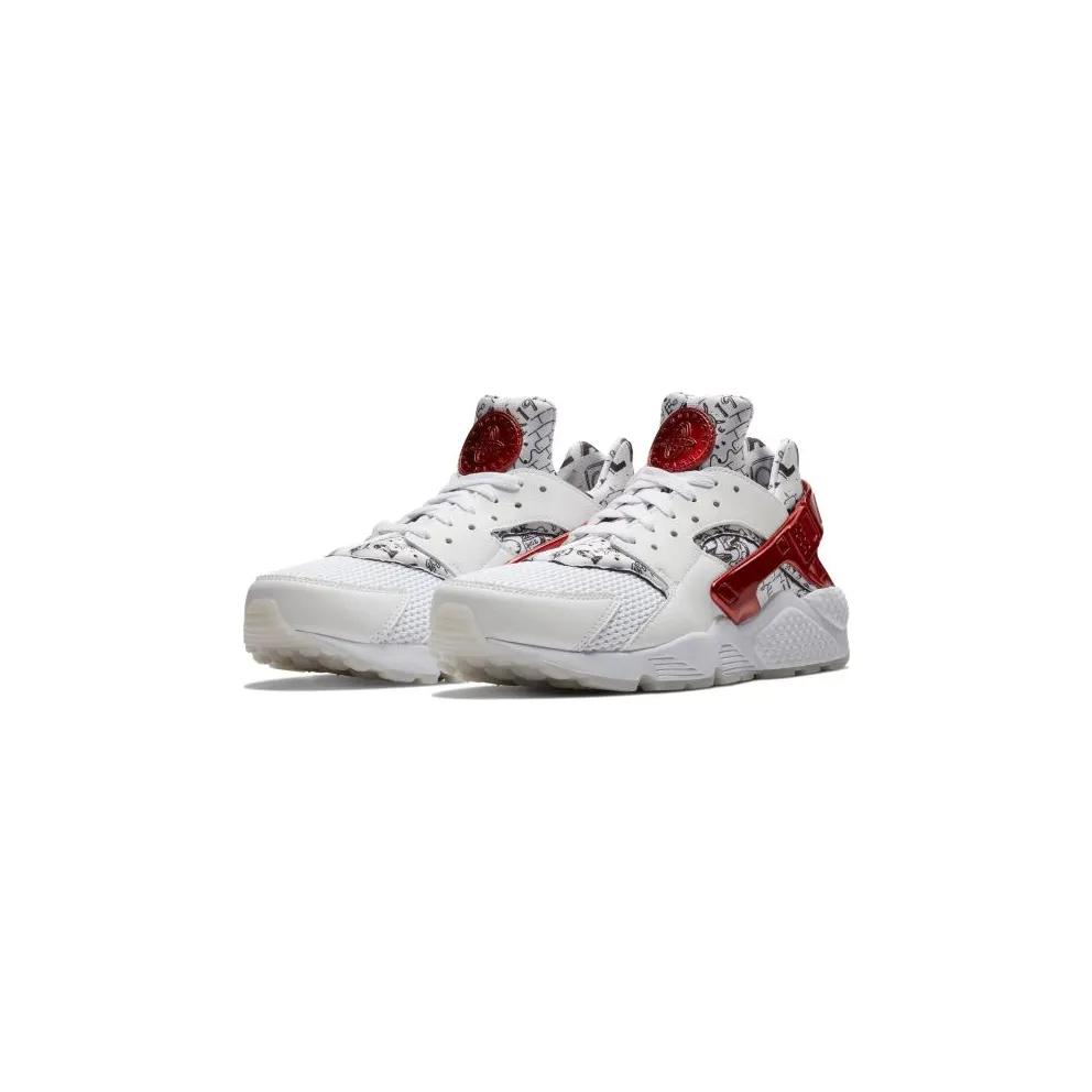 Nike Air Huarache Run Shoe Palace 25th Anniversary White/Varsity Red-Pure Platinum (AJ5578-101)
