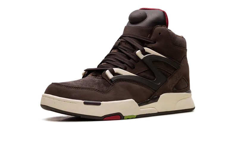 Reebok Pump Omni Zone II Shoes Grizzly Brown / Dark Brown / Crimson Mist (IE9342)