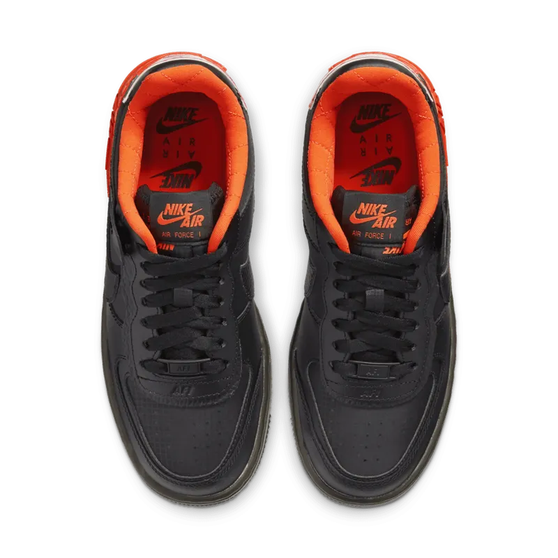Nike Air Force 1 Shadow Black Hyper Crimson Cargo Khaki (W) Black/Hyper Crimson-Cargo Khaki-Back (CQ3317-001)