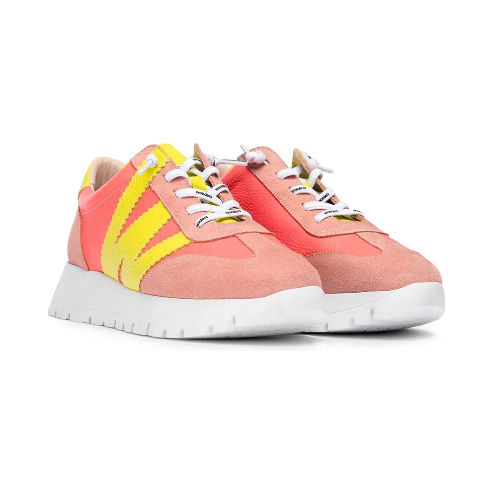Wonders sneaker Comb. Coral/Cybe (A-2476-Comb.Coral/Cybe)