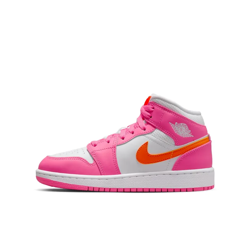 Air Jordan 1 Mid Pinksicle Safety Orange (GS) (DX3240-681)