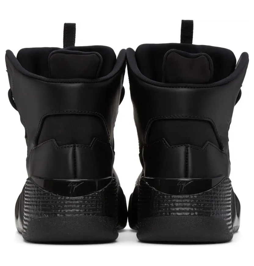 Giuseppe Zanotti Black Jupiter Talon High Top Sneakers (RM00057-85508) (4)