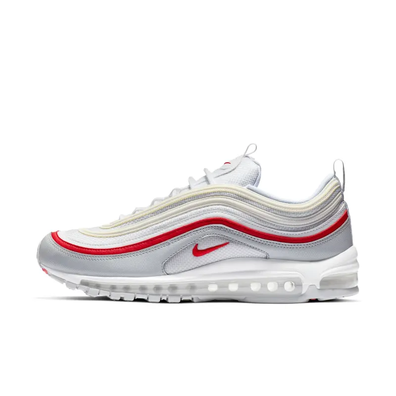 Nike Air Max 97 White Pure Platinum University Red Pure Platinum/University Red-White (AR5531-002)