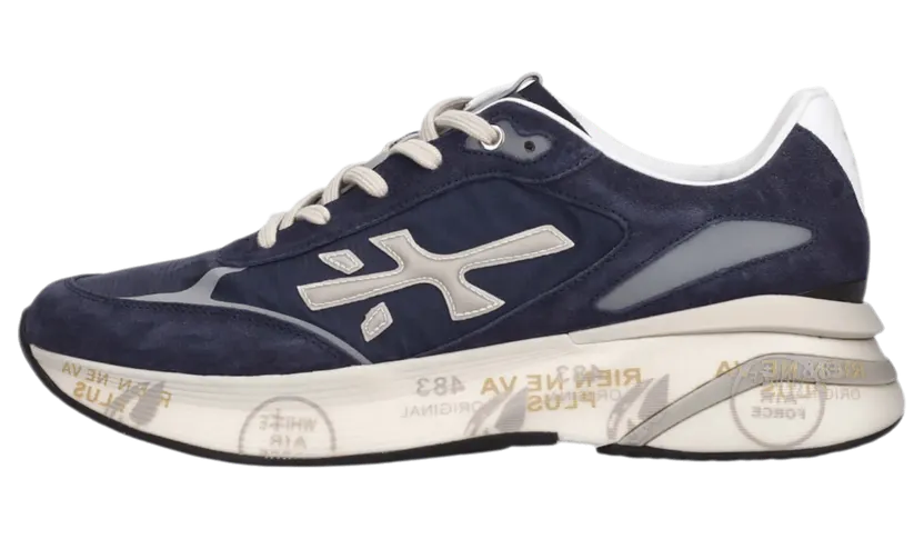 Premiata Moerun Italian Premium Sneakers “Black/White” (MOERUN-7306)