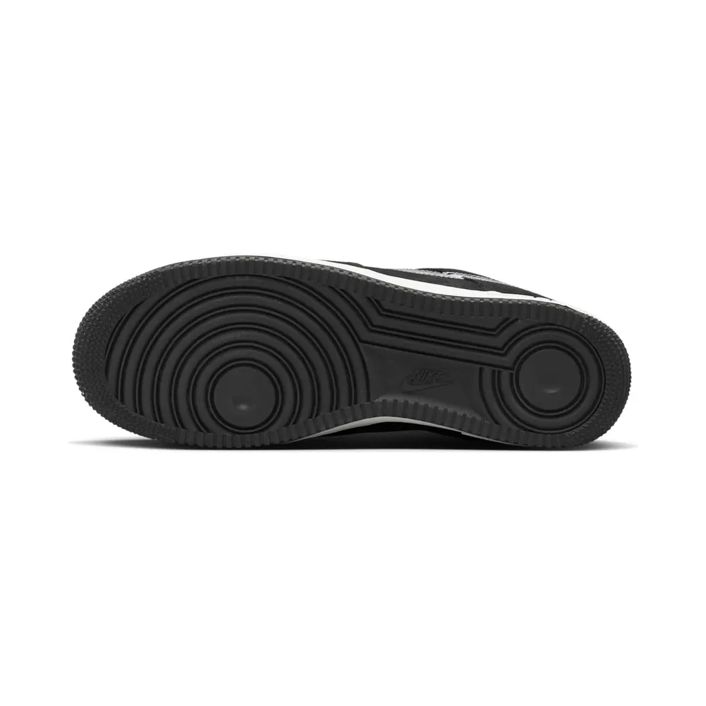 Nike Air Force 1 Low ’07 LV8 Black Sail Embroidered Swoosh (HJ4465-001)