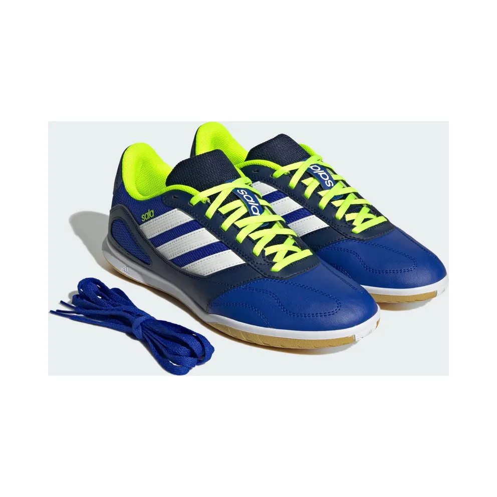 adidas Super Sala Competition 3 Indoor Lucid Blue Cloud White Lucid Lemon (JR5398)