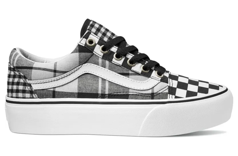Vans Old Skool Platform Plaid Checkerboard (W)