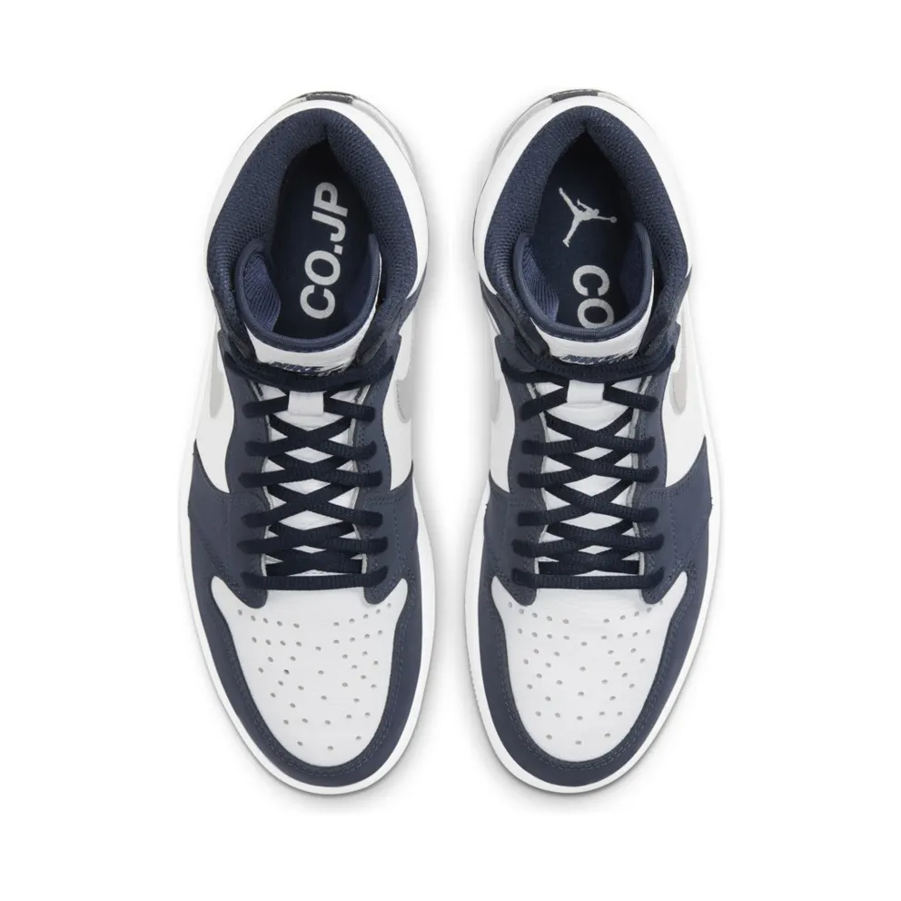 Jordan 1 Retro High COJP Midnight Navy (Suitcase) White/Metallic Silver-Midnight Navy (DB5877-100)