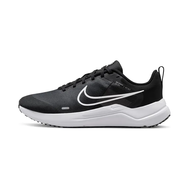 Nike Downshifter 12 (straat) “Black / Smoke Grey / Pure Platinum / White” (DD9294-001)