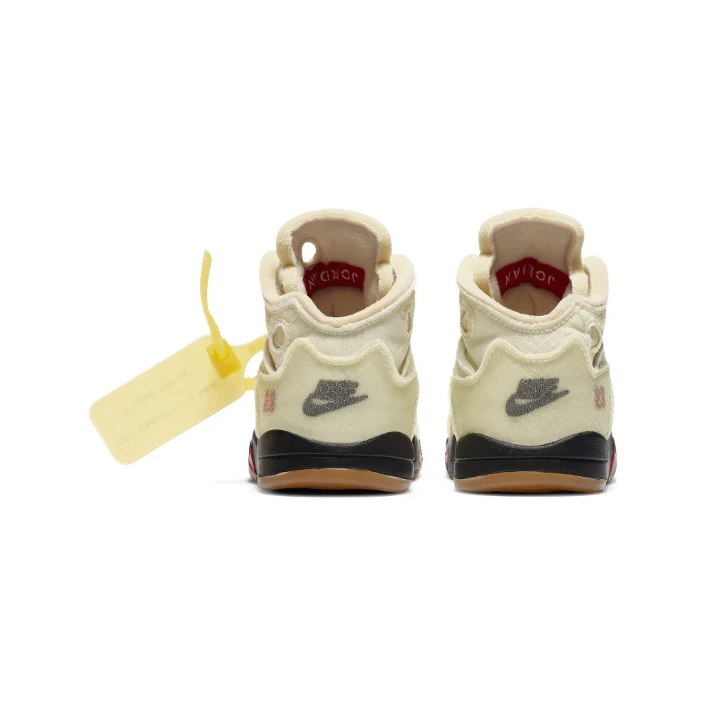 Air Jordan 5 Retro Off-White Sail (TD) (2020) (CV4828-100)