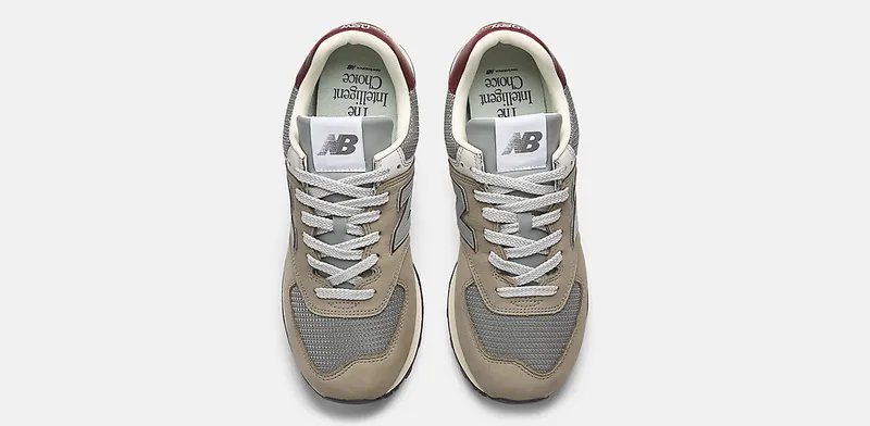 New Balance 574 “Arid Stone/Monarch Burgundy” (U574SKB)