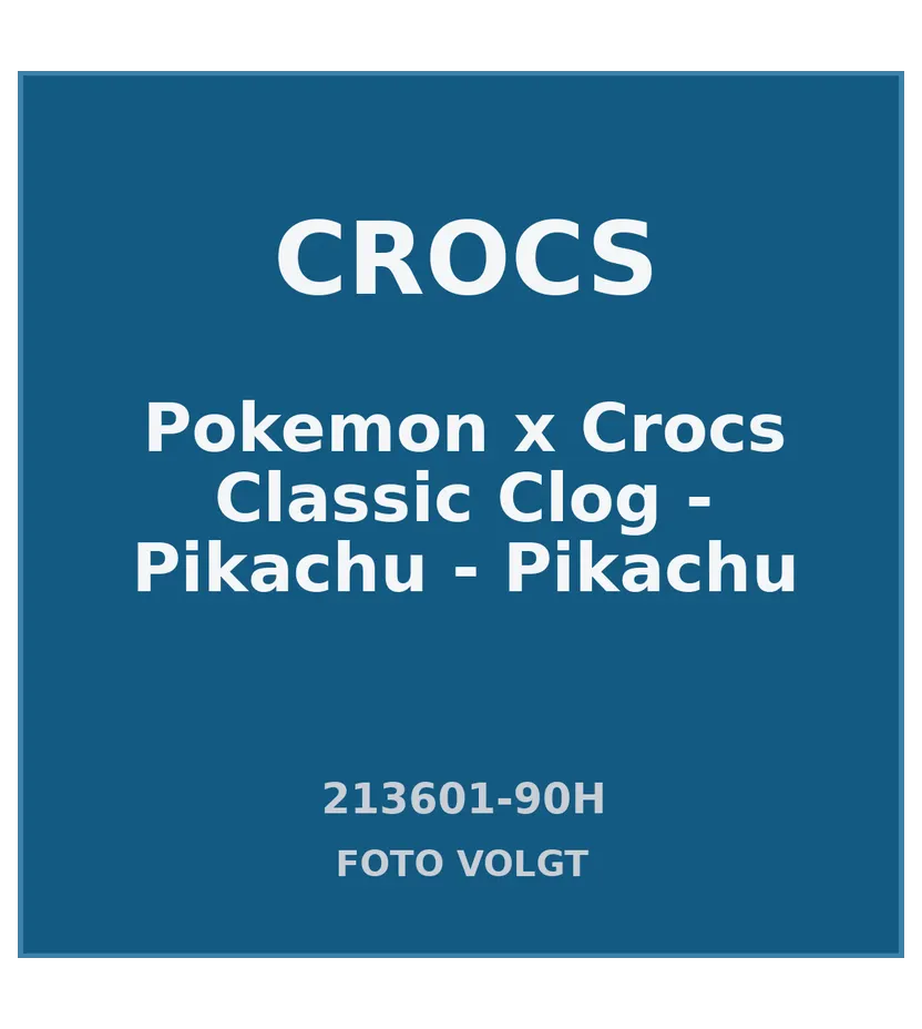 Pokemon x Crocs Classic Clog – Pikachu – “Pikachu” (213601-90H)