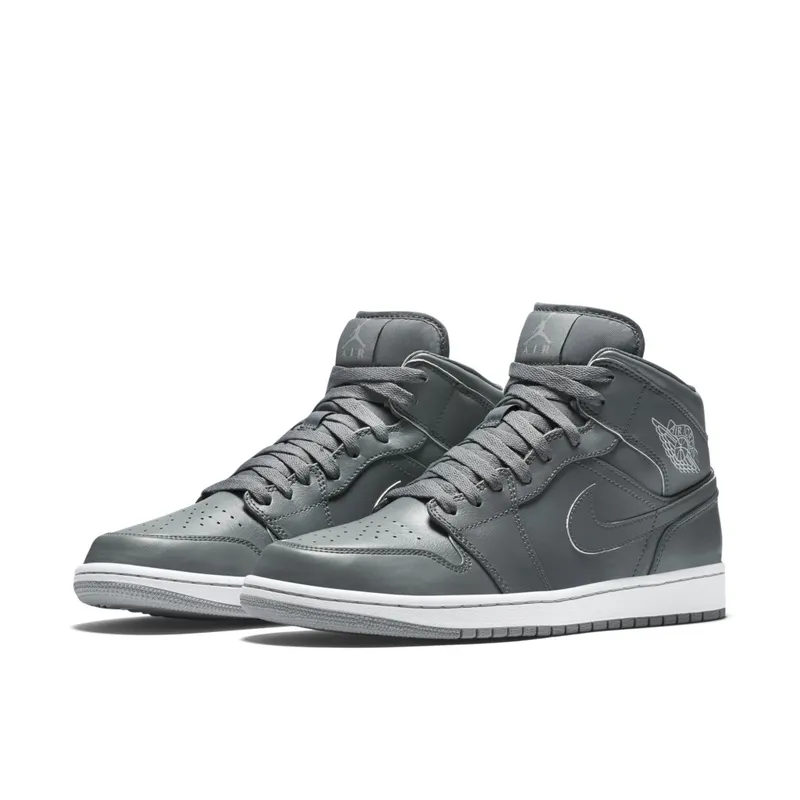 Jordan 1 Retro Mid Cool Grey (2015) Cool Grey/Cool Grey-White-Wolf Grey (554724-031)