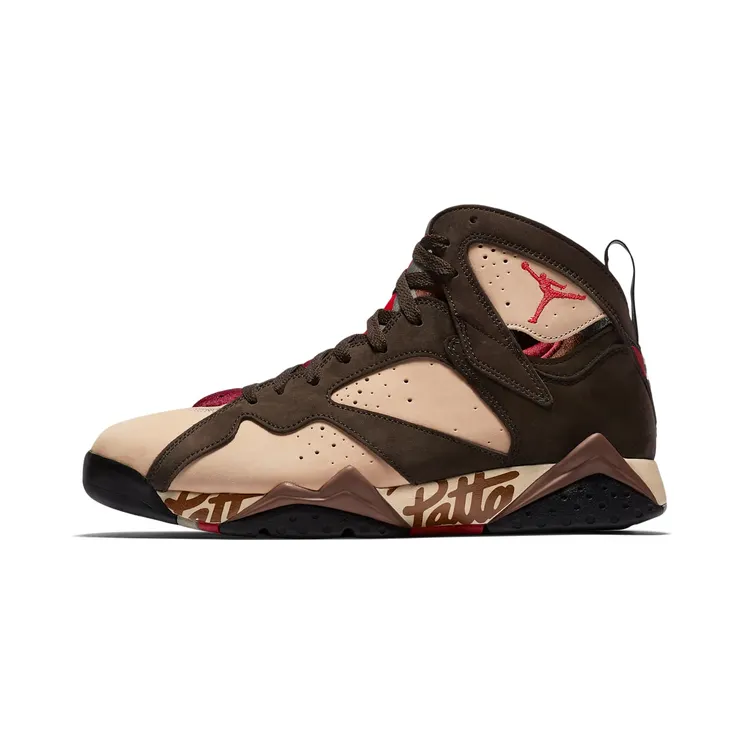 Jordan 7 Retro Patta “Shimmer / Velvet Brown / Tough Red” (AT3375-200)