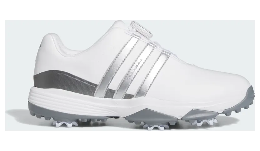 adidas Tour360 24 BOA Golf Cloud White Silver Metallic Iron Metallic (IF0269)