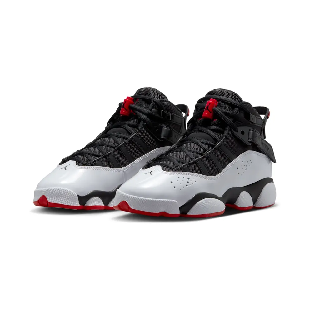 Jordan 6 Rings Black White University Red (323419-067)