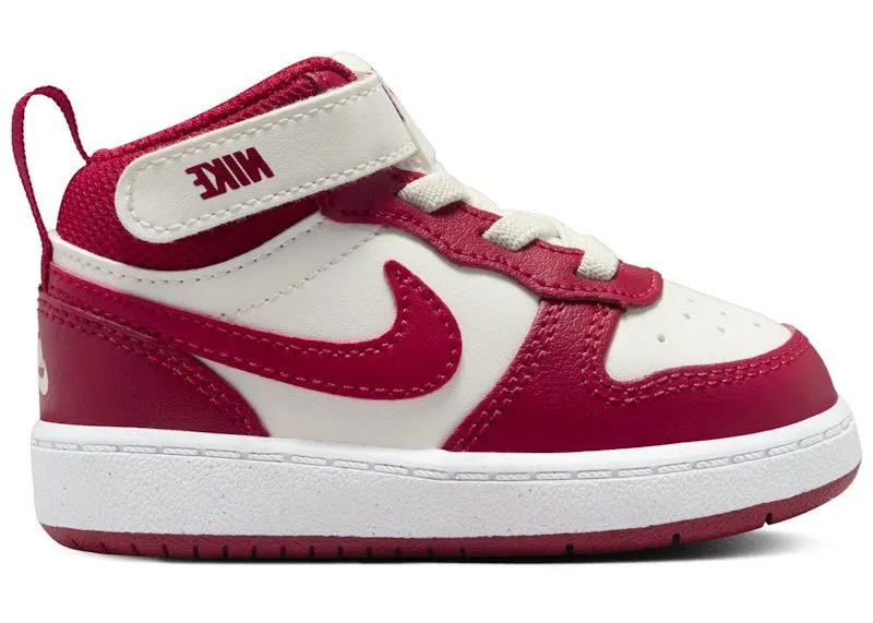 Nike Court Borough Mid 2 Sail White Gym Red (CD7784-124)