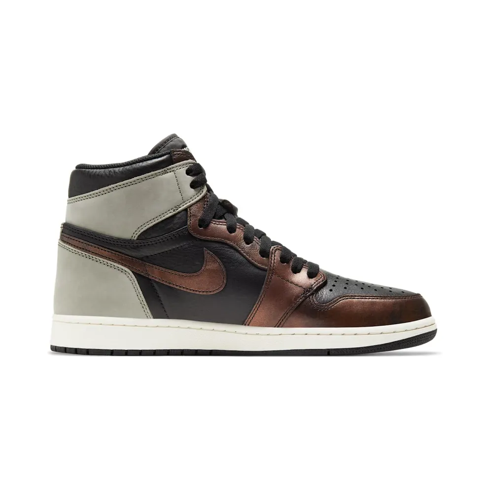 Jordan 1 Retro High Patina – “Black / Grey / Rust” (555088-033)