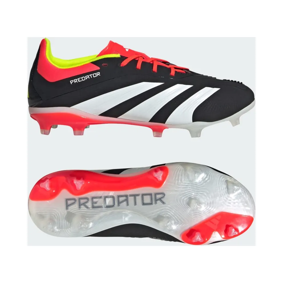 adidas Predator 24 Elite FG Core Black Cloud White Solar Red (IG7746)