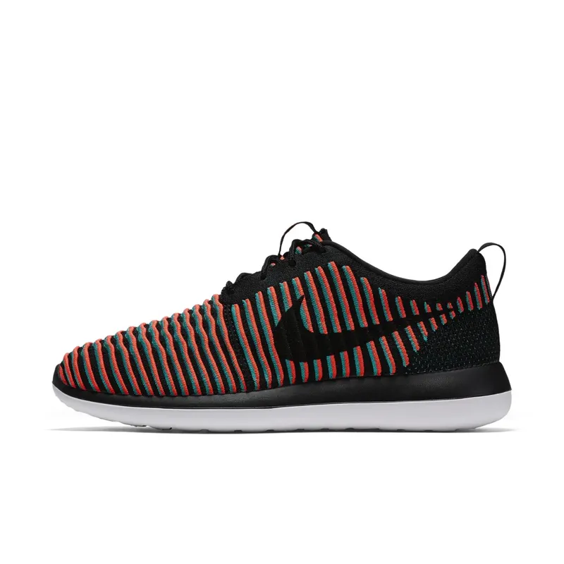 Nike  Roshe Two Flyknit Bright Crimson Black/Bright Crimson-Clear Jade-Black (844833-003)