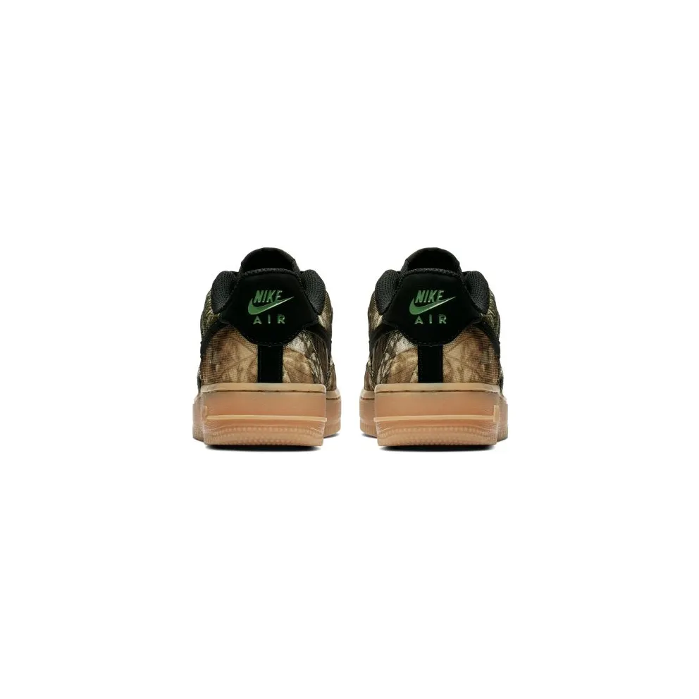 Nike Air Force 1 Low Woodland (GS) Black/Black-Aloe Green (AV0749-001)