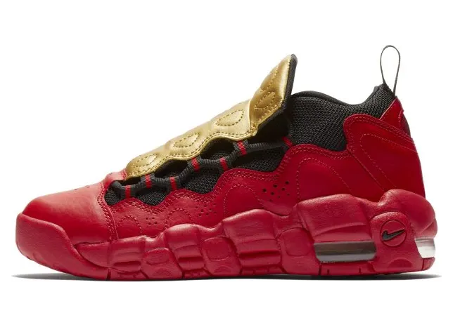 Nike Air More Money’University Red’ GS University Red/Black-Metallic Gold (AH5215-600)