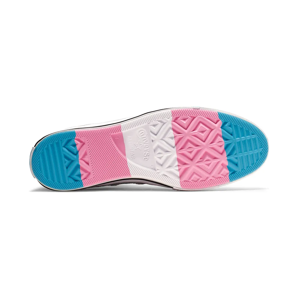 Converse Chuck Taylor All-Star Hi Pride Silver (2019) Silver/Egret-Gnarly Blue (165723C)