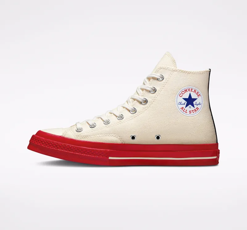 Converse Converse x Comme des Garçons PLAY Chuck 70 Pristine/Red/egret