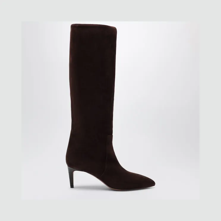 Paris Texas Chocolate suede pointed-toe boots PX504XV003/T_PATEX-CI_500-41