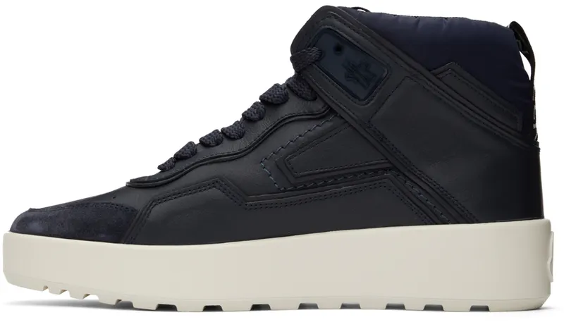 Moncler Navy Promyx Space High Sneakers (H109A4M00320M1780)