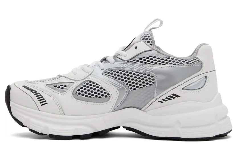 Axel Arigato White & Silver Marathon Sneakers (33036) (3)