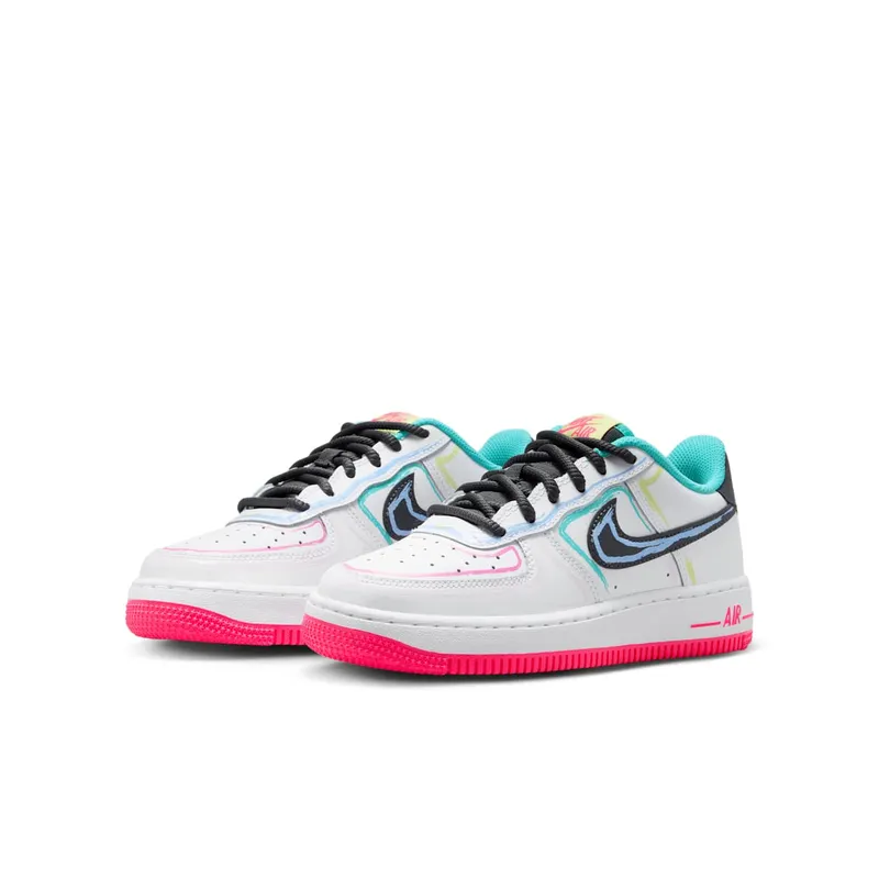 Nike Air Force 1 Low GS “White Hyper Pink Dusty Cactus” (IU3252-100)