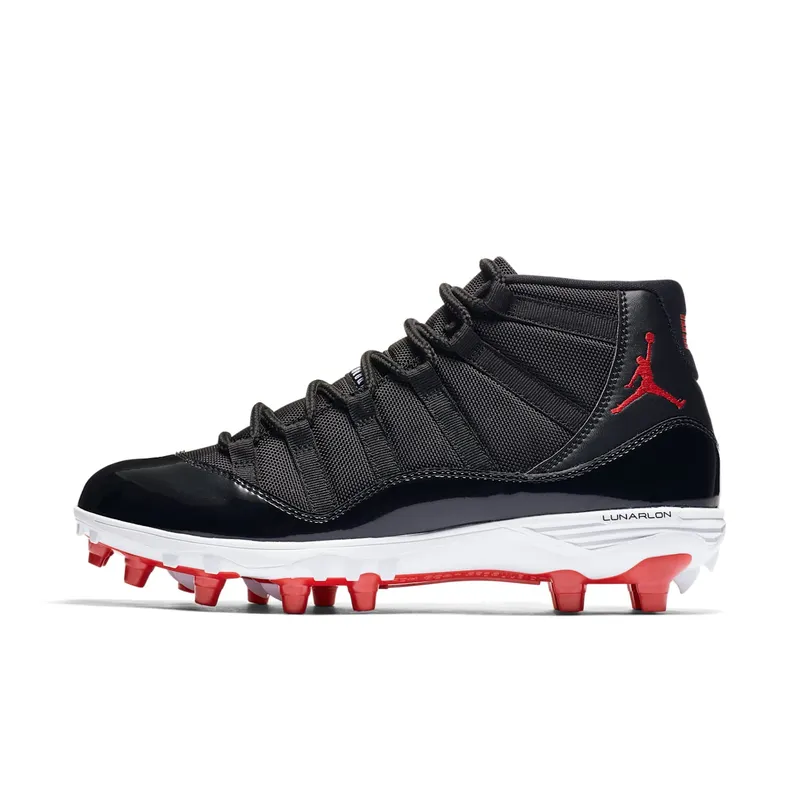 Jordan 11 Retro Cleat Bred Black/University Red-White (AO1561-010)