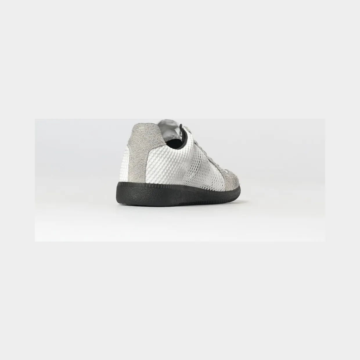 Maison Margiela Replica Used Suede and Mesh Nylon Sneakers Grey (S97WS0100P7645H0966) (2)