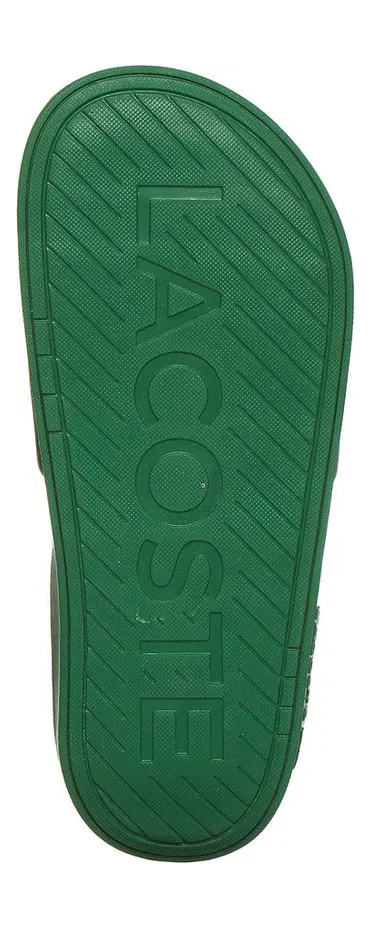 Lacoste Croco Dualiste Synthetic Slides Green / Yellow (43CMA0021-1M8) (5)