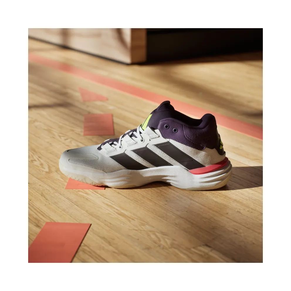 Adidas Court Stabil Indoor Cloud White / Aurora Met. / Aurora Plum (JH5163)