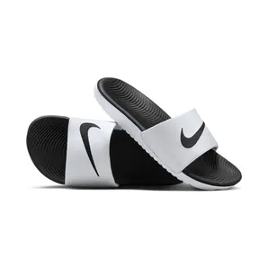 Nike Kawa Slide Kids “White / Black” (819352-100)