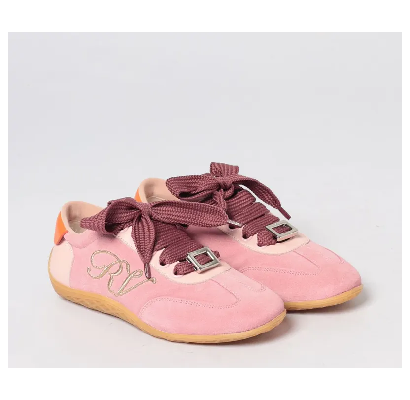 Roger Vivier Suede Sneakers Pink (RVW79342800IRA788V)