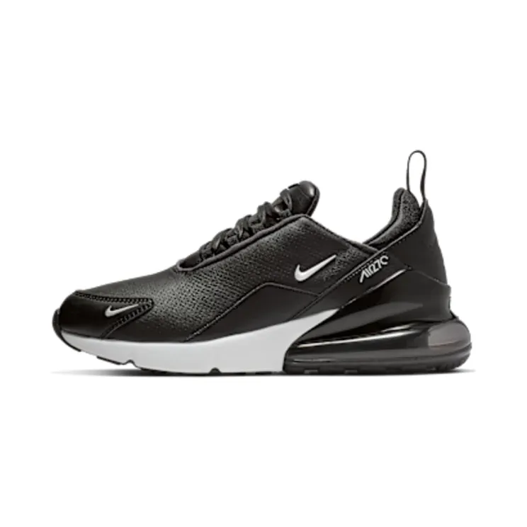 Nike Air Max 270 Premium Leather “Black / Anthracite / Metallic Dark Grey / White” (BQ6171-001)
