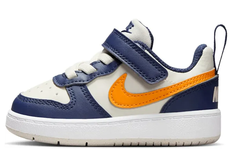 Nike Court Borough Low Recraft Light Orewood Brown Midnight Navy White Orange Peel (DV5458-126)